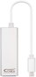 Nanocable Conversor USB-C a Ethernet Gigabit 10/100/1000 Mbps 15cm Plata